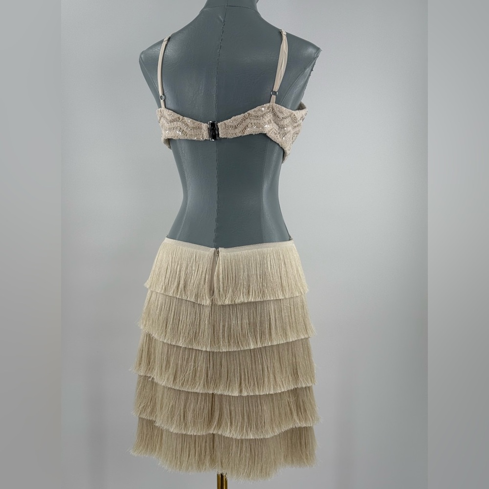 🆕 PATBO 🧿 NWOT Crochet Bloom Cut Out Mini Dress, Beige - Sz US 8 BR 40 - Picture 10 of 17